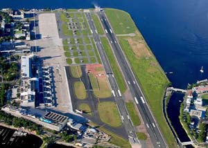 Aeroporto Santos Dumont no Centro - RJ